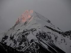 25 Sunrise On The Mountain To The North Of K2 North Face From K2 North Face Intermediate Base Camp.jpg